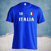 ITALIA T-SHIRT ITALIEN SQUADRA AZZURRA HOCHWERTIGE VERARBEITUNG S - 4XL ROM