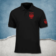 Polska Polo Shirt Polen Adler Polnische Flagge hochwertig vearbeitet Poland