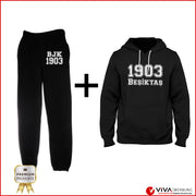 Besiktas Hoodie & Jogginghose 2er Set – Kapuzenpullover für Herren und Damen bjk