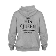 Her King His Queen Pullover Pulli Hoodie Geschenk für Paare im SET Wunschjahr