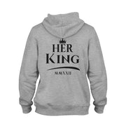 Her King His Queen Pullover Pulli Hoodie Geschenk für Paare im SET Wunschjahr