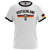 Deutschland Tshirt mit Flagge Wunschname Zahl Trikot Geschenk Fan T-Shirt EM WM