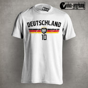 Deutschland T-Shirt Trikot Shirt mit Wunschname Kinder Jungen Mädchen Geschenk