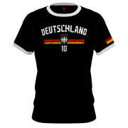 Deutschland Tshirt mit Flagge Wunschname Zahl Trikot Geschenk Fan T-Shirt EM WM