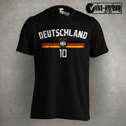 Deutschland T-Shirt Trikot Shirt mit Wunschname Kinder Jungen Mädchen Geschenk