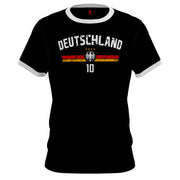 Deutschland Tshirt mit Flagge Wunschname Zahl Trikot Geschenk Fan T-Shirt EM WM