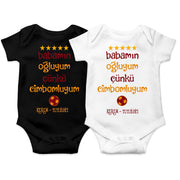 Gala Baby Bodies Babamin ogluyum cünkü cimbomluyum tulum bebek Bodysuit Geschenk