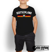 Deutschland T-Shirt Trikot Shirt mit Wunschname Kinder Jungen Mädchen Geschenk