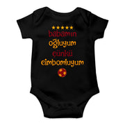Gala Baby Bodies Babamin ogluyum cünkü cimbomluyum tulum bebek Bodysuit Geschenk