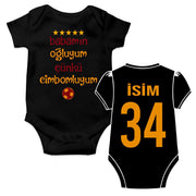 Gala Baby Bodies Babamin ogluyum cünkü cimbomluyum tulum bebek Bodysuit Geschenk
