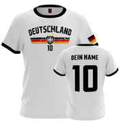 Deutschland Tshirt mit Flagge Wunschname Zahl Trikot Geschenk Fan T-Shirt EM WM