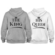 The King His Queen Pullover Pulli Hoodie Geschenk für Paare im SET Weihnachten