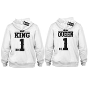 The King His Queen No. 1 Pulli Hoodie Geschenk für Paare im SET Love Partner