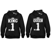 The King His Queen No. 1 Pulli Hoodie Geschenk für Paare im SET Love Partner