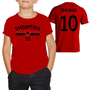 Kinder Tshirt Türkei Kroatien Serbien mit Wunschname Nummer Geschenk Flagge