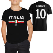 Italia Italien WM T-Shirt Trikot Shirt mit Wunschname Kinder Squadra Geschenk