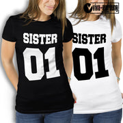 Sister 01 T-Shirt best friends freunde T-Shirt für beste Freundinnen Geschenk