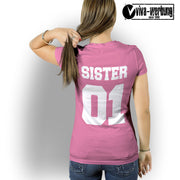 Sister 01 T-Shirt best friends freunde T-Shirt für beste Freundinnen Geschenk