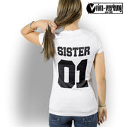 Sister 01 T-Shirt best friends freunde T-Shirt für beste Freundinnen Geschenk