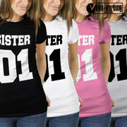 Sister 01 T-Shirt best friends freunde T-Shirt für beste Freundinnen Geschenk