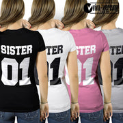 Sister 01 T-Shirt best friends freunde T-Shirt für beste Freundinnen Geschenk
