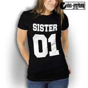 Sister 01 T-Shirt best friends freunde T-Shirt für beste Freundinnen Geschenk