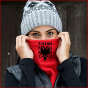 Albania Halsschal warm für Herren Damen Winter Geburtstag Geschenk Adler Flagge