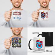 Trabzonspor Tasse Trabzon mit Wunschname isim soyisim Geschenk bordo mavi kupa