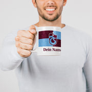 Trabzonspor Tasse Trabzon mit Wunschname isim soyisim Geschenk bordo mavi kupa