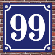 Hausnummernschild Anthrazit modernes Design Hausnummer Straßenname Abstandhalter