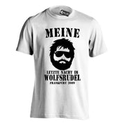 Junggesellenabschied T-Shirt Letzte Nacht im Wolfsrudel Team Hangover Hochzeit
