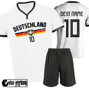 Deutschland Kinder Trikot Short Shirt mit Wunschname Nummer Geschenk Weihnachten