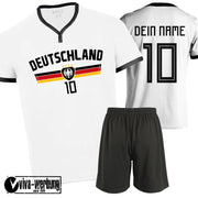 Deutschland Kinder Trikot Short Shirt mit Wunschname Nummer Geschenk Weihnachten