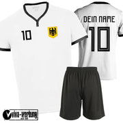 Deutschland Kinder Trikot Short Shirt mit Wunschname Nummer Geschenk Weihnachten
