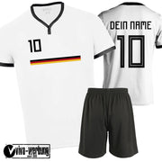 Deutschland Kinder Trikot Short Shirt mit Wunschname Nummer Geschenk Weihnachten