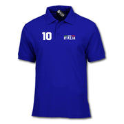 Italien Italia T-Shirt Flagge Optional mit Name und Zahl Polo-Shirt ohne Namen
