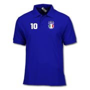 Italien Italia T-Shirt Flagge Optional mit Name und Zahl Polo-Shirt ohne Namen