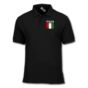 Italien Italia T-Shirt Flagge Optional mit Name und Zahl Polo-Shirt ohne Namen