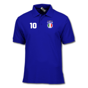 Italien Italia T-Shirt Flagge Optional mit Name und Zahl Polo-Shirt ohne Namen