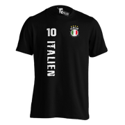 Italien Italia T-Shirt Flagge Optional mit Name und Zahl Polo-Shirt ohne Namen