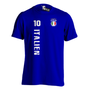 Italien Italia T-Shirt Flagge Optional mit Name und Zahl Polo-Shirt ohne Namen
