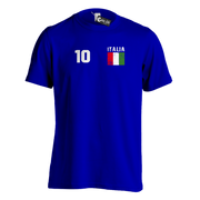 Italien Italia T-Shirt Flagge Optional mit Name und Zahl Polo-Shirt ohne Namen
