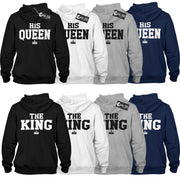 The King His Queen Classic Pulli Hoodie Geschenk für Paare im SET Love Partner