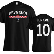 Fußball T-Shirt mit Name & Nummer für Herren Damen  viele Länder Geschenk Trikot