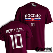 Tshirt EM WM Trikot T-Shirt Fußball Fan Name & Nummer Herren Damen viele Länder