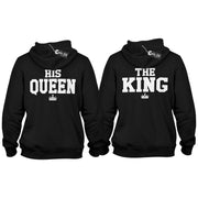 The King His Queen Classic Pulli Hoodie Geschenk für Paare im SET Love Partner