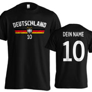 Fußball T-Shirt mit Name & Nummer für Herren Damen  viele Länder Geschenk Trikot