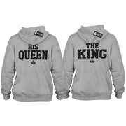 The King His Queen Classic Pulli Hoodie Geschenk für Paare im SET Love Partner