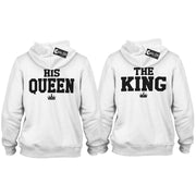 The King His Queen Classic Pulli Hoodie Geschenk für Paare im SET Love Partner