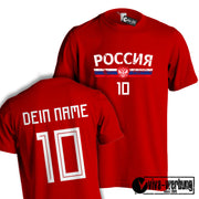 Tshirt EM WM Trikot T-Shirt Fußball Fan Name & Nummer Herren Damen viele Länder
